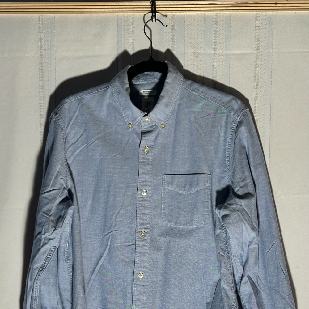GAP Light Blue Casual Button-Down Shirt